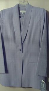 Amanda Smith Gray Lined Suit***NWT***